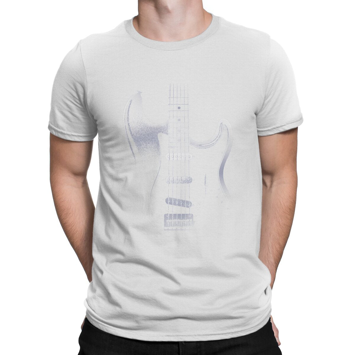 Stratocaster Guitar Fade T-Shirt Guitar - Sound Shirts