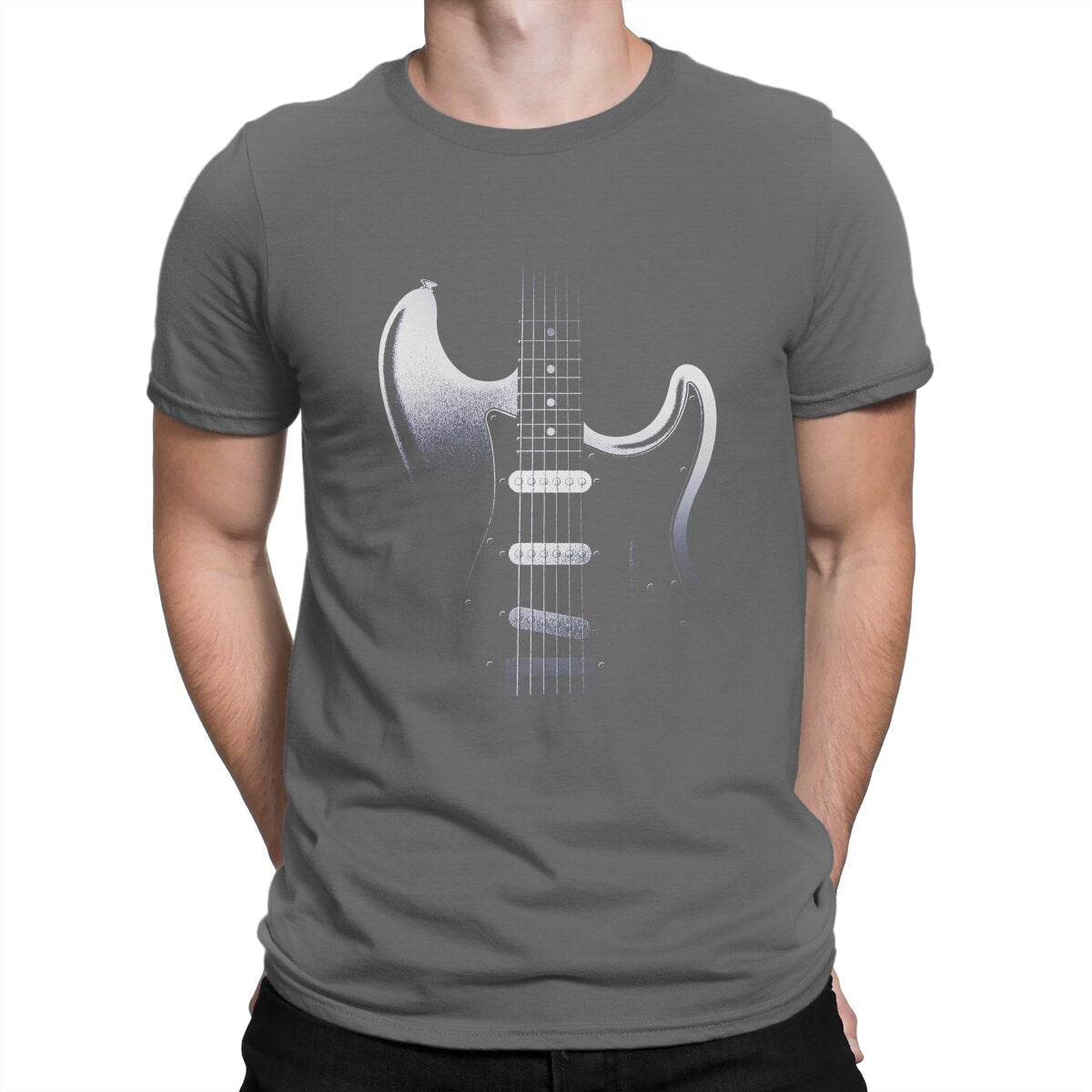 Stratocaster Guitar Fade T-Shirt Guitar - Sound Shirts