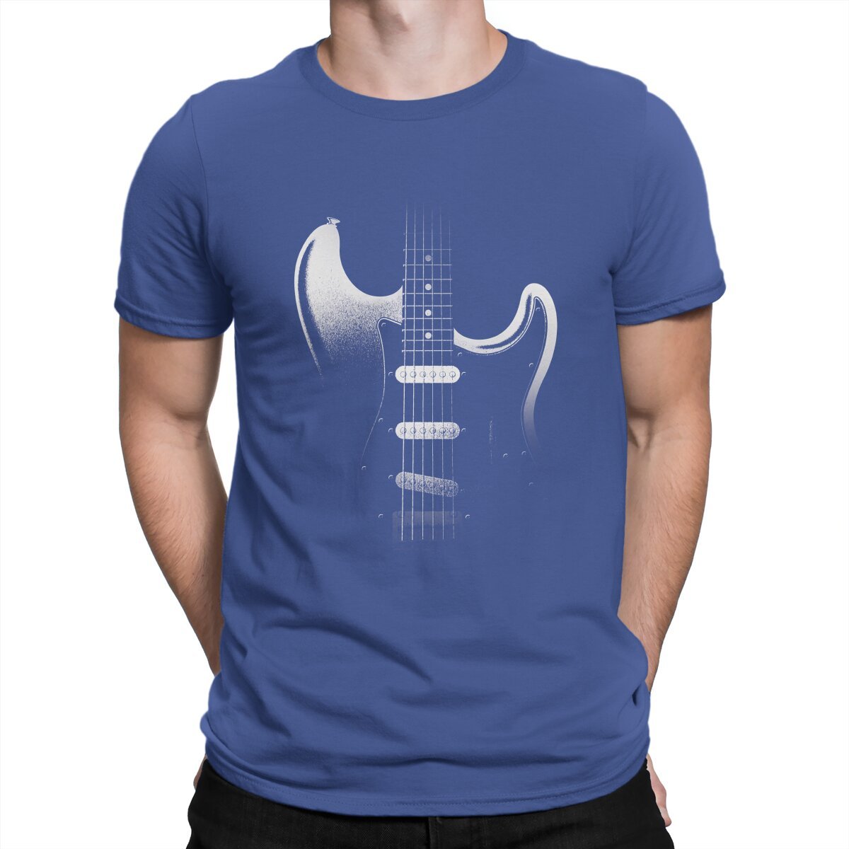 Stratocaster Guitar Fade T-Shirt Guitar - Sound Shirts