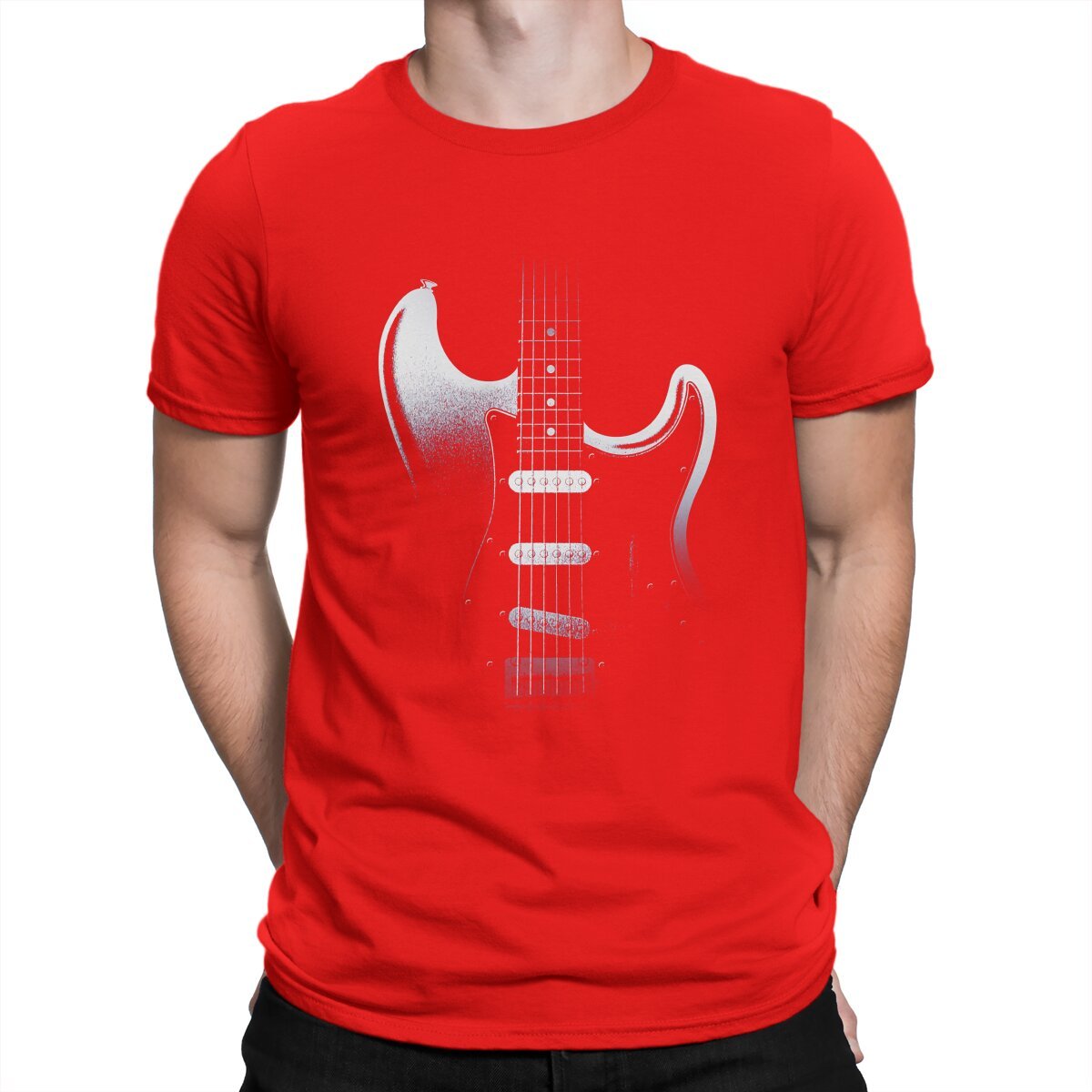 Stratocaster Guitar Fade T-Shirt Guitar - Sound Shirts