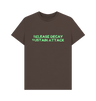 Chocolate Printed T-shirt Front