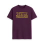 Purple Printed T-shirt Front