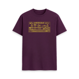 Purple Printed T-shirt Front