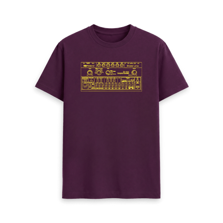 Purple Printed T-shirt Front