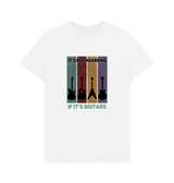 White \"It's Not Hoarding If It's Guitars\" Mens T-Shirt