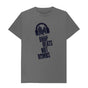 Slate Grey Drop Beats Not Bombs Sound Shirts Navy Logo T-Shirt