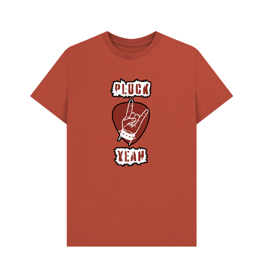 Rust \"Pluck Yeah\" Graphic Mens T-Shirt