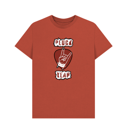 Rust \"Pluck Yeah\" Graphic Mens T-Shirt