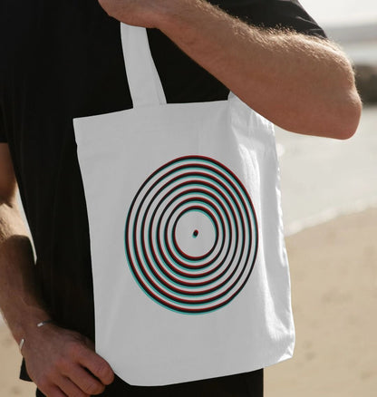 Vinyl Record Outline Shopper Bag