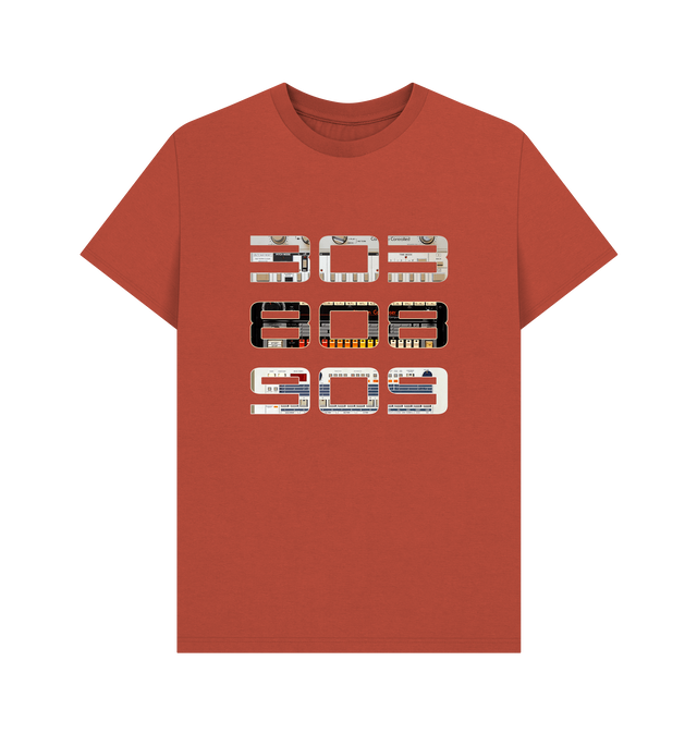 Rust Printed T-shirt Front