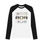 Black-White Printed Baseball T-shirt Front