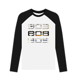 Black-White Printed Baseball T-shirt Front