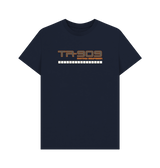 Navy Blue Printed T-shirt Front