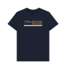 Navy Blue Printed T-shirt Front