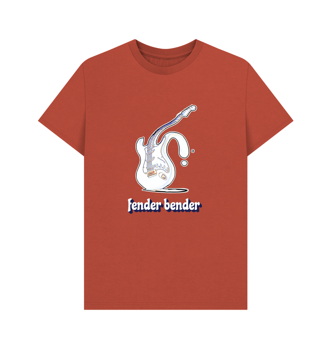 Rust \"Fender Bender\" Liquid Stratocaster T-Shirt