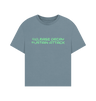Stone Blue Printed T-shirt Front