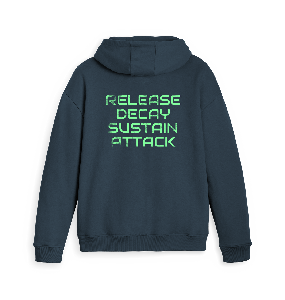 Navy Zip hoody Back