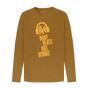 Brown \"Drop Beats Not Bombs\" Men's Long Sleeve T-Shirt