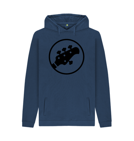 Navy Printed Hoody Front