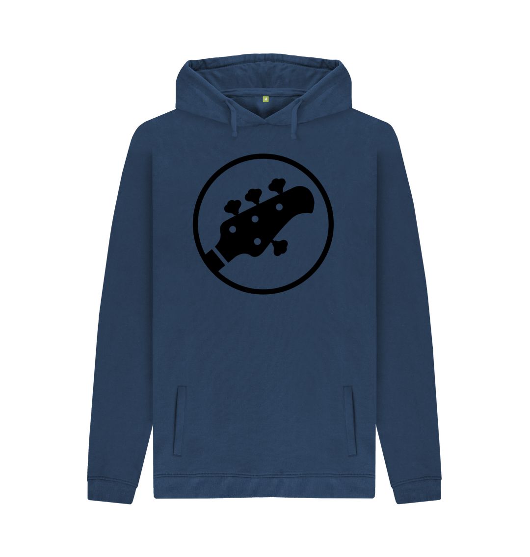 Navy Mens Stingray Guitar Head Hoodie