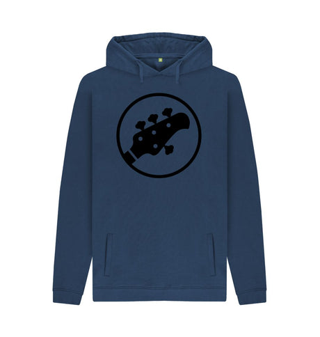 Navy Mens Stingray Guitar Head Hoodie