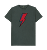 Dark Grey David Bowie Lightning Bolt Mens T-Shirt