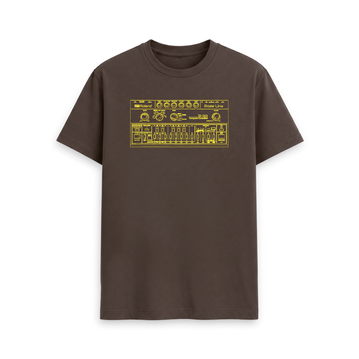 Chocolate Printed T-shirt Front
