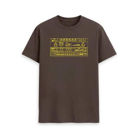 Chocolate Printed T-shirt Front