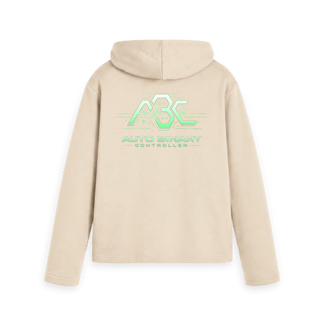 Oat Printed Hoody Back