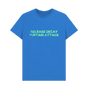 Bright Blue Printed T-shirt Front