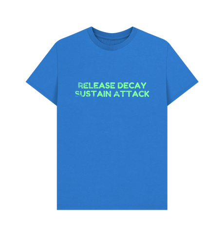 Bright Blue Printed T-shirt Front