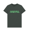 Dark Grey Printed T-shirt Front