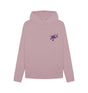 Mauve Womens Cartoon Character Flying V hoodie
