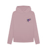 Mauve Womens Cartoon Character Flying V hoodie