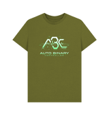 Moss Green Printed T-shirt Front