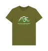 Moss Green Printed T-shirt Front