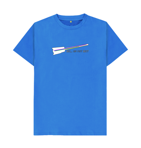 Bright Blue \"B2... Or Not B2?\" Hohner B2 Bass Guitar Graphic Mens T-Shirt