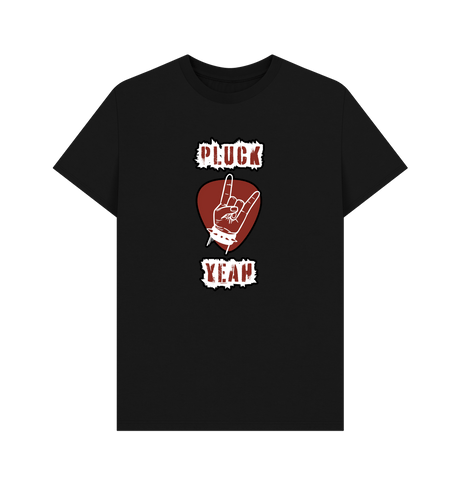 Black \"Pluck Yeah\" Graphic Mens T-Shirt