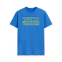 Bright Blue Printed T-shirt Front