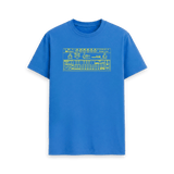 Bright Blue Printed T-shirt Front