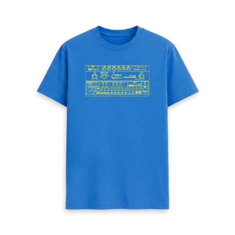 Bright Blue Printed T-shirt Front