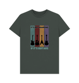 Dark Grey \"It's Not Hoarding If It's Guitars\" Mens T-Shirt