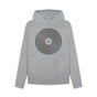 Athletic Grey Womens Vinyl Record Outline Hoodie