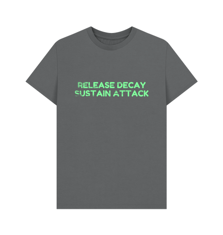 Slate Grey Printed T-shirt Front