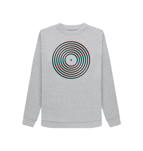 Light Heather Printed Sweater Front