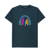 Denim Blue Printed T-shirt Front