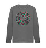 Slate Grey Printed Sweater Front