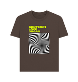 Chocolate Bontempi Love Organ Green & Black Graphic Womens T-Shirt