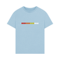 Milky Blue Printed T-shirt Front