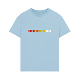 Milky Blue Printed T-shirt Front